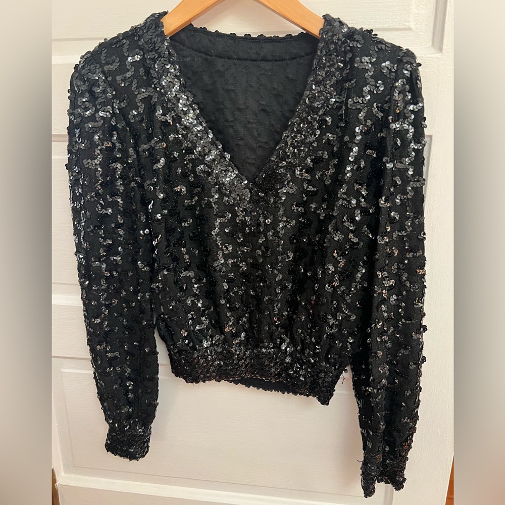 Vintage Lilli Diamond sequin top